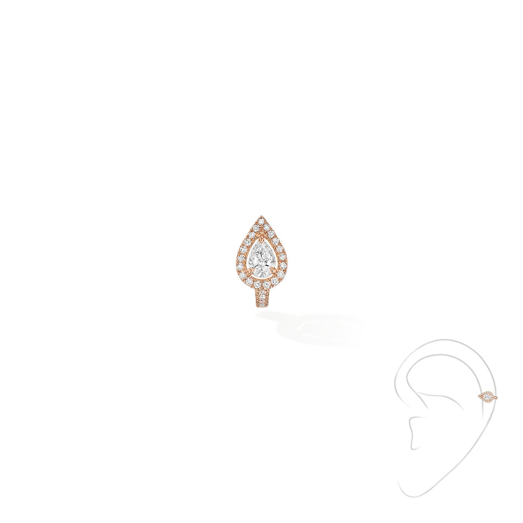 Messika Einzelner My Twin Ohrclip PS 1 (07442-PG) aus Roségold mit Diamant