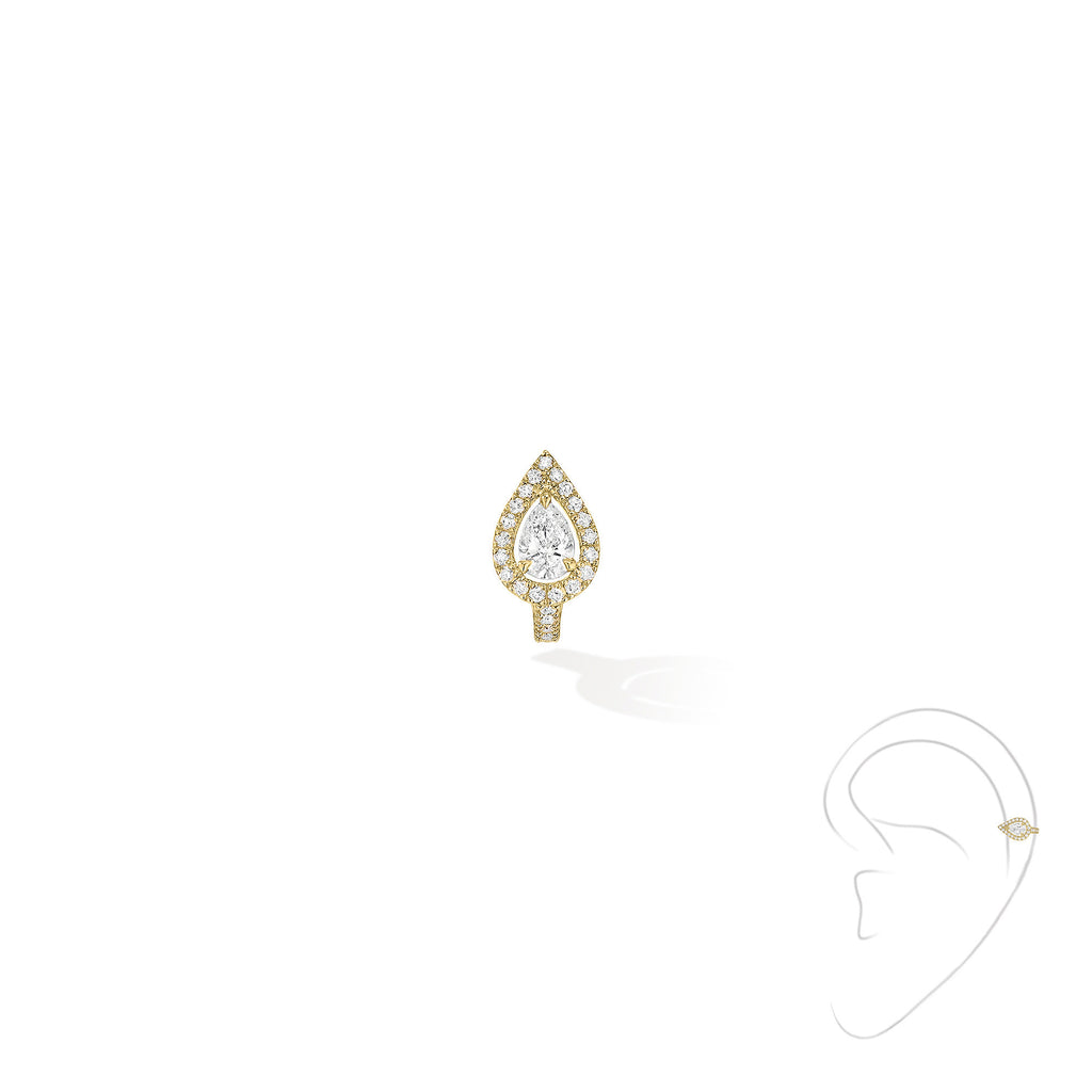 Messika Einzelner My Twin Ohrclip PS 1 (07442-YG) aus Gelbgold mit Diamant