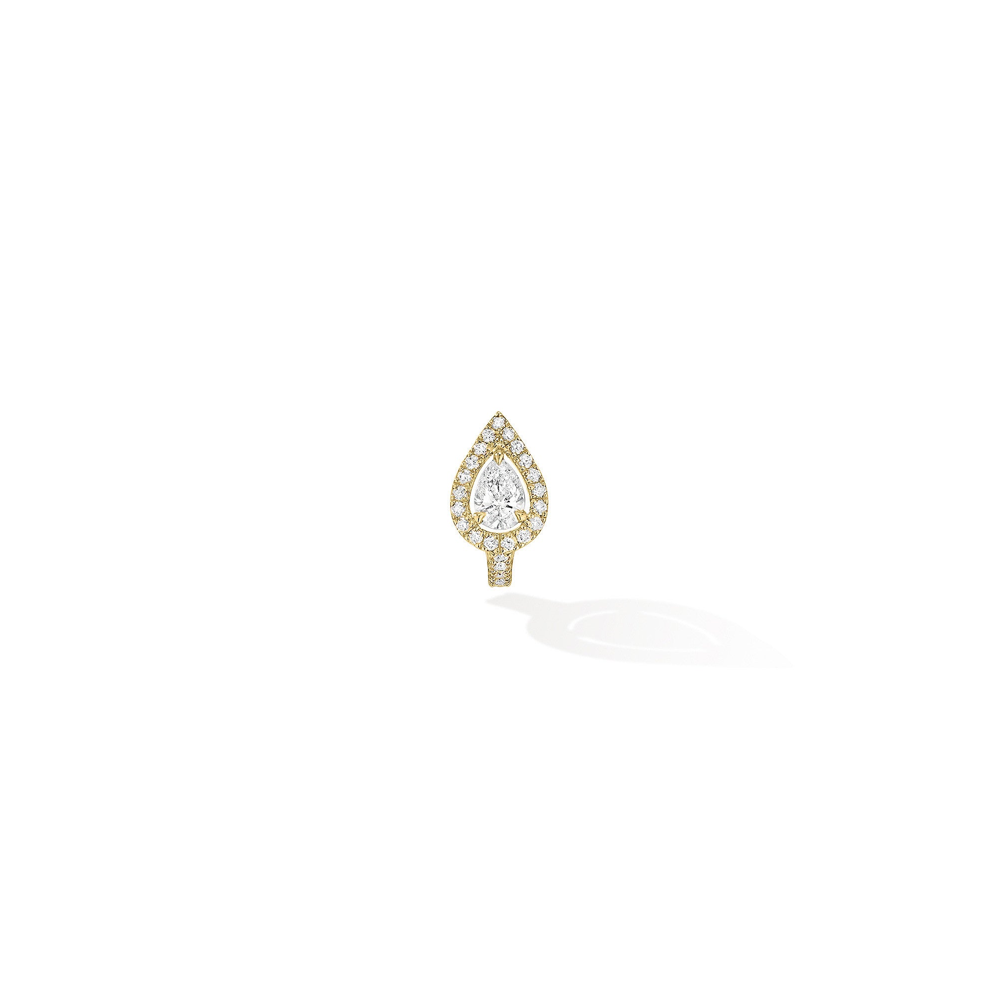 Messika Einzelner My Twin Ohrclip PS 1 (07442-YG) aus Gelbgold mit Diamant