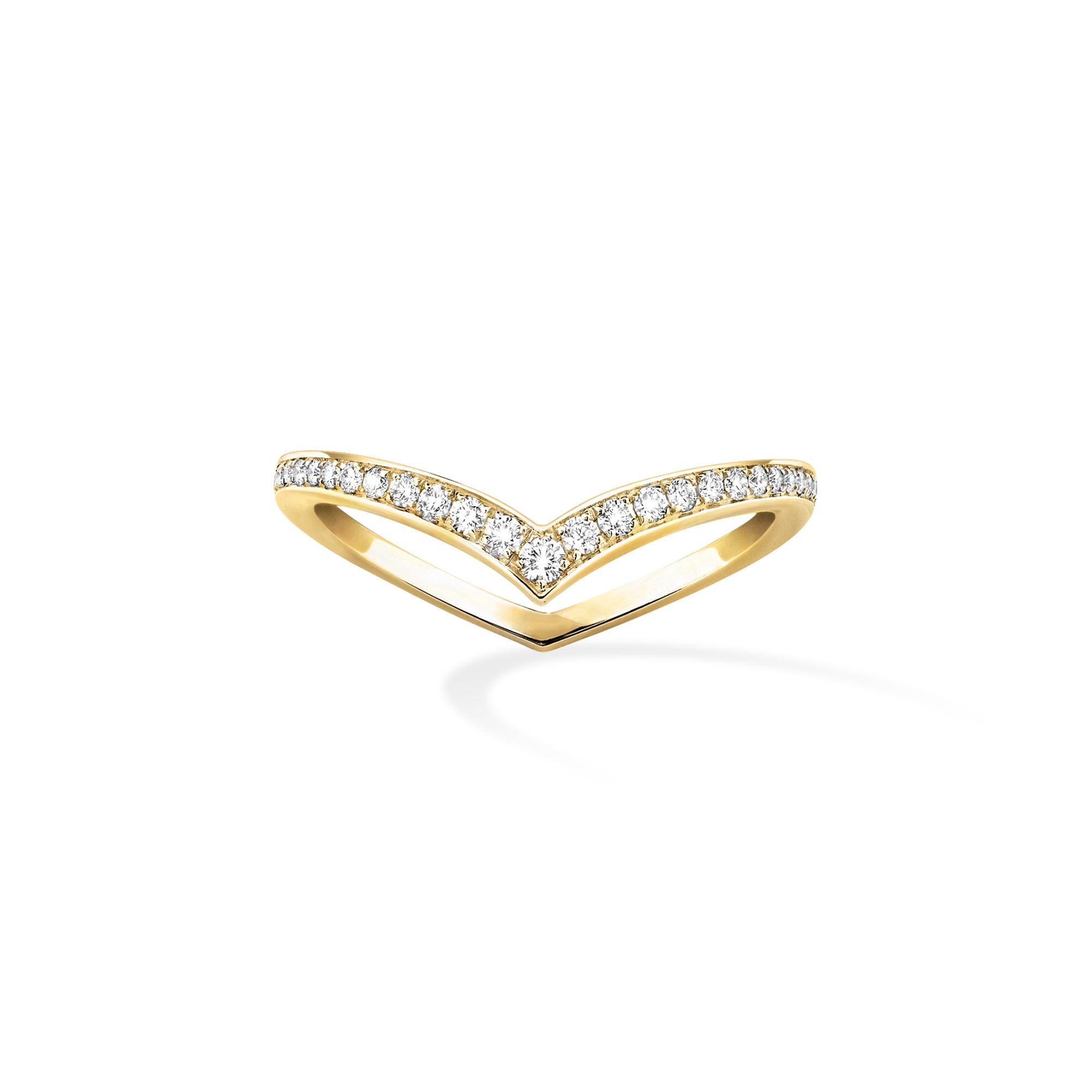 Messika Fiery Diamant-Ehering (12088-YG) aus Gelbgold mit Diamant