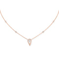 Messika Fiery Diamantkette (12611-PG) aus Roségold mit Diamant