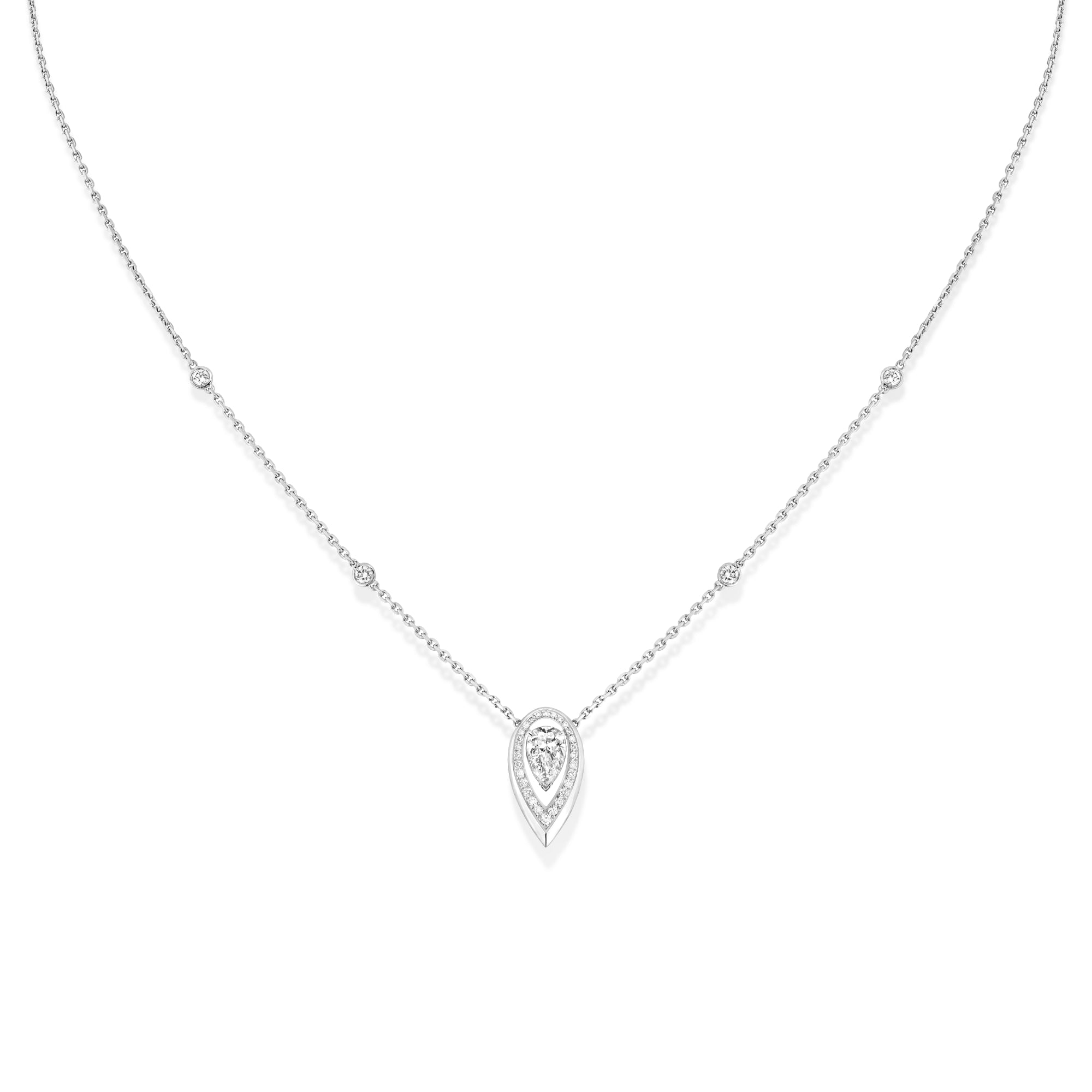 Messika Fiery Diamantkette (13239-WG) aus Weißgold mit Diamant