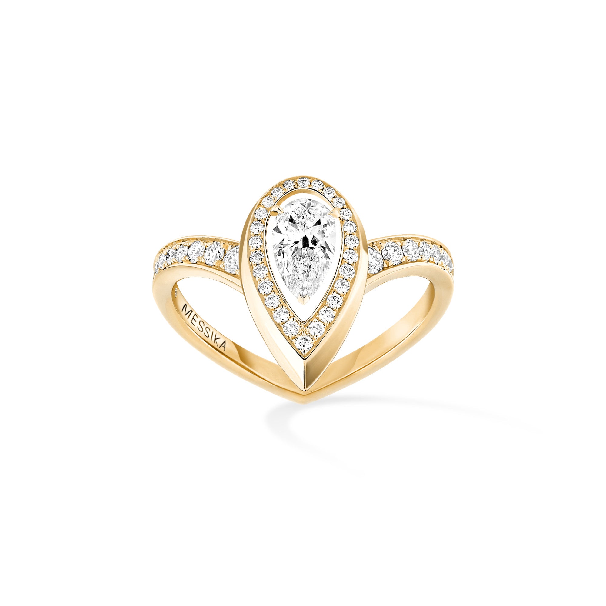 Messika Fiery Diamantring (12331-YG) aus Gelbgold mit Diamant
