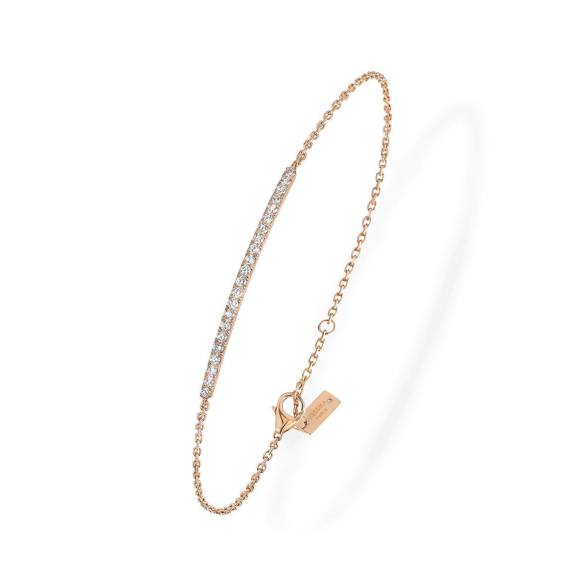 Messika Gatsby Bar Armband (05446-PG) aus Roségold mit Diamant
