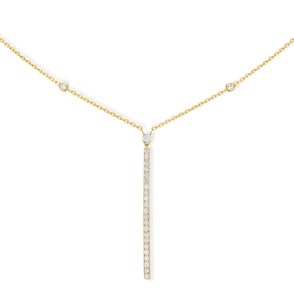 Messika Gatsby Halskette (05448-YG) aus Gelbgold mit Diamant