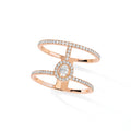 Messika Glam'Azone Ring (05237-PG) aus Roségold mit Diamant