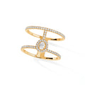 Messika Glam'Azone Ring (05237-YG) aus Gelbgold mit Diamant