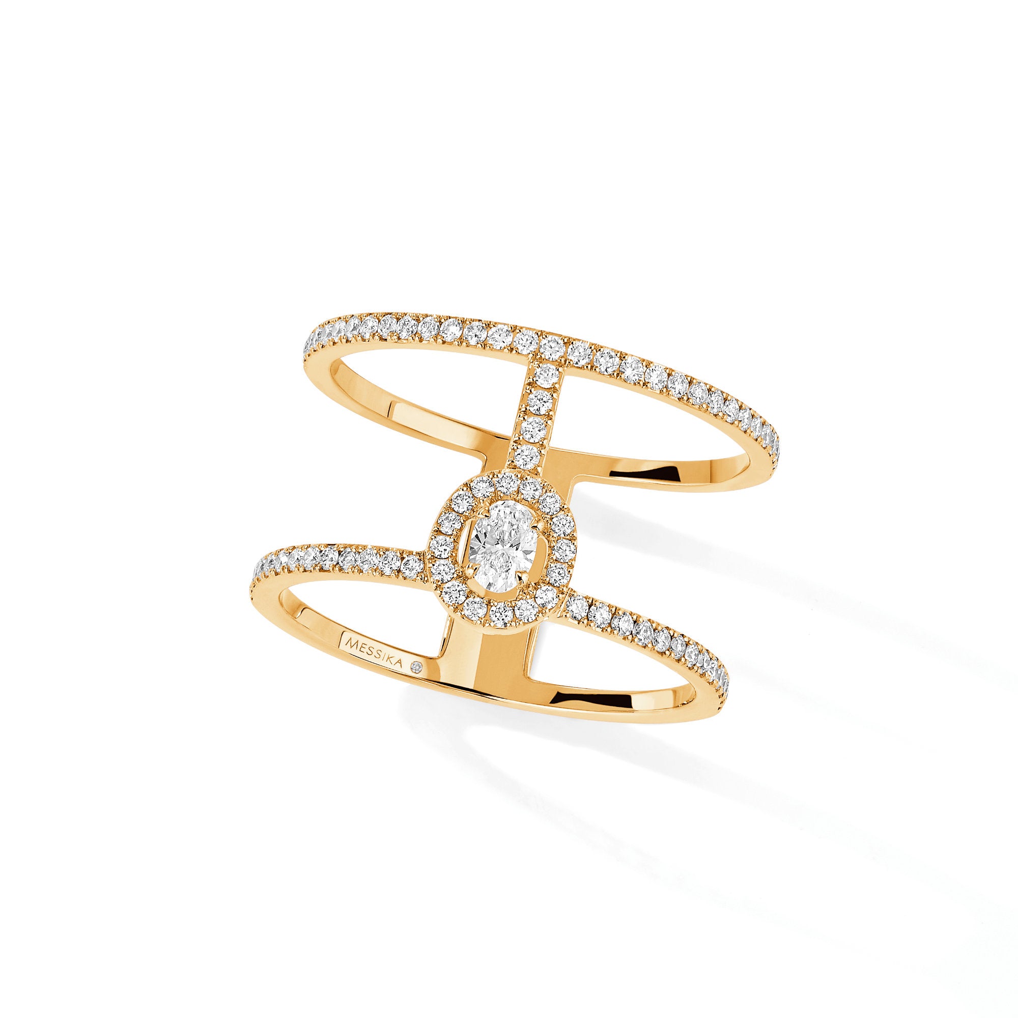 Messika Glam'Azone Ring (05237-YG) aus Gelbgold mit Diamant