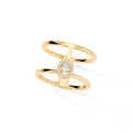 Messika Glam'Azone Ring (06173-YG) aus Gelbgold mit Diamant
