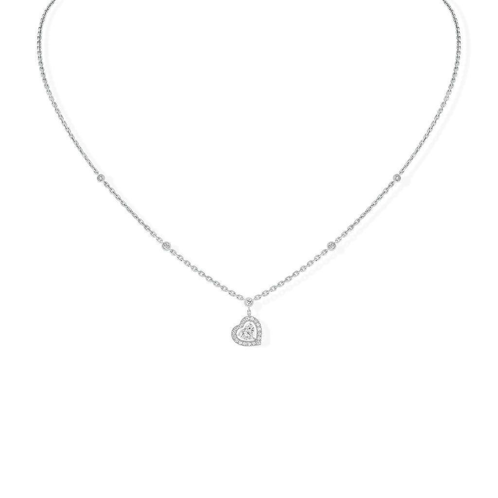 Messika Joy Coeur Halskette (11437-WG) aus Weißgold mit Diamant