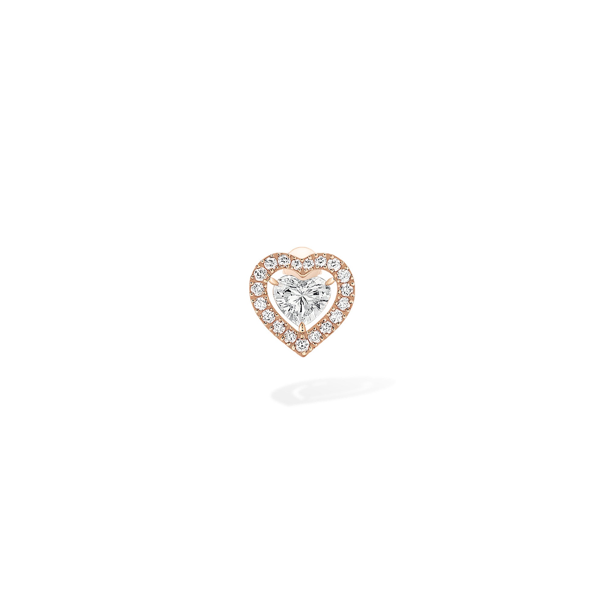 Messika Joy Coeur Ohrstecker (11562-PG) aus Roségold mit Diamant