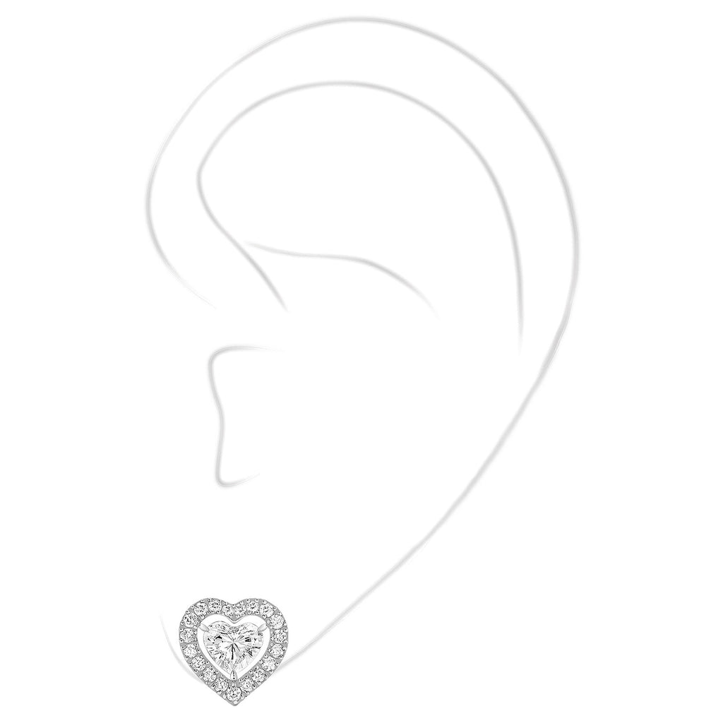 Messika Joy Coeur Ohrstecker (11562-WG) aus Weißgold mit Diamant