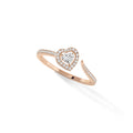 Messika Joy Coeur Ring (11438-PG) aus Roségold mit Diamant
