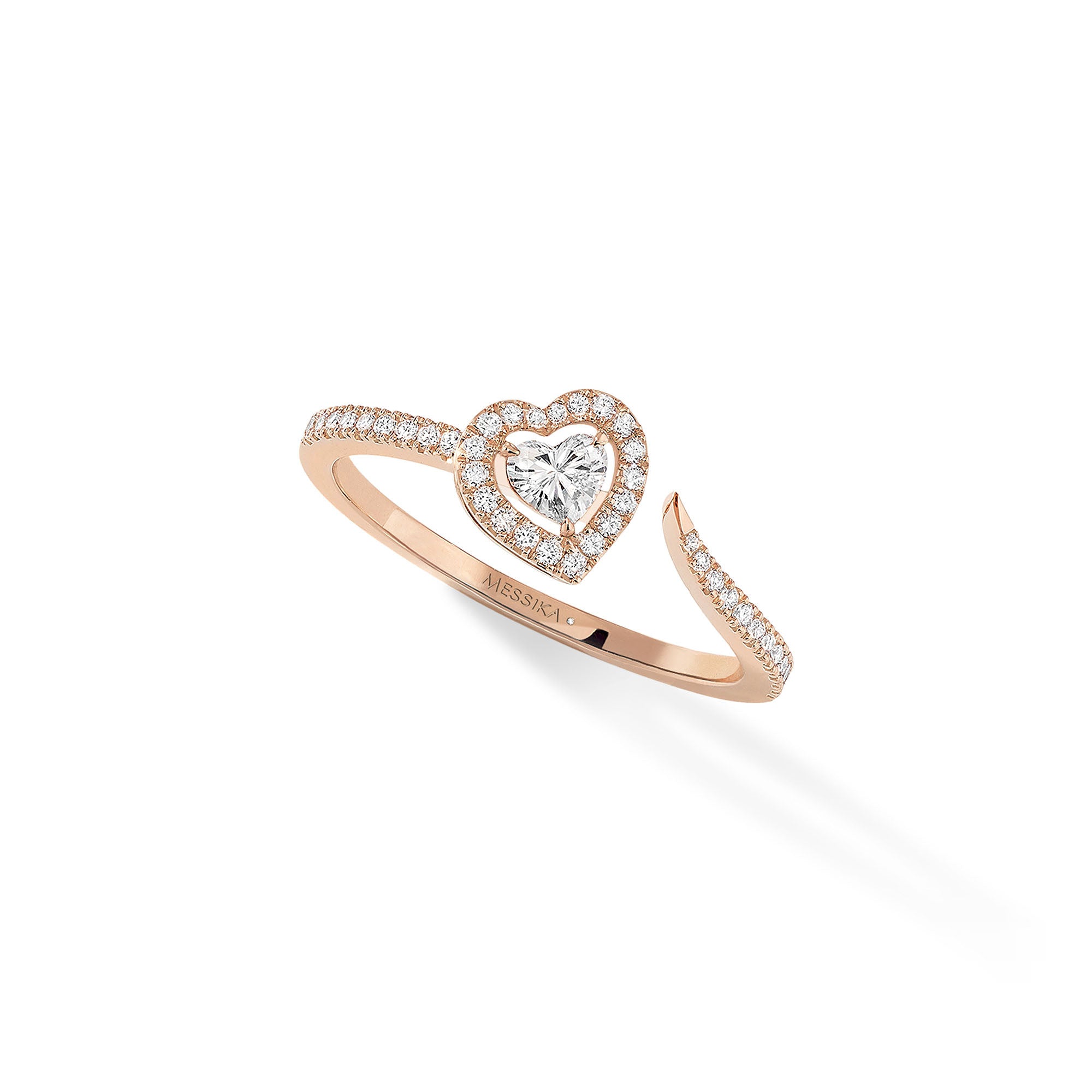 Messika Joy Coeur Ring (11438-PG) aus Roségold mit Diamant