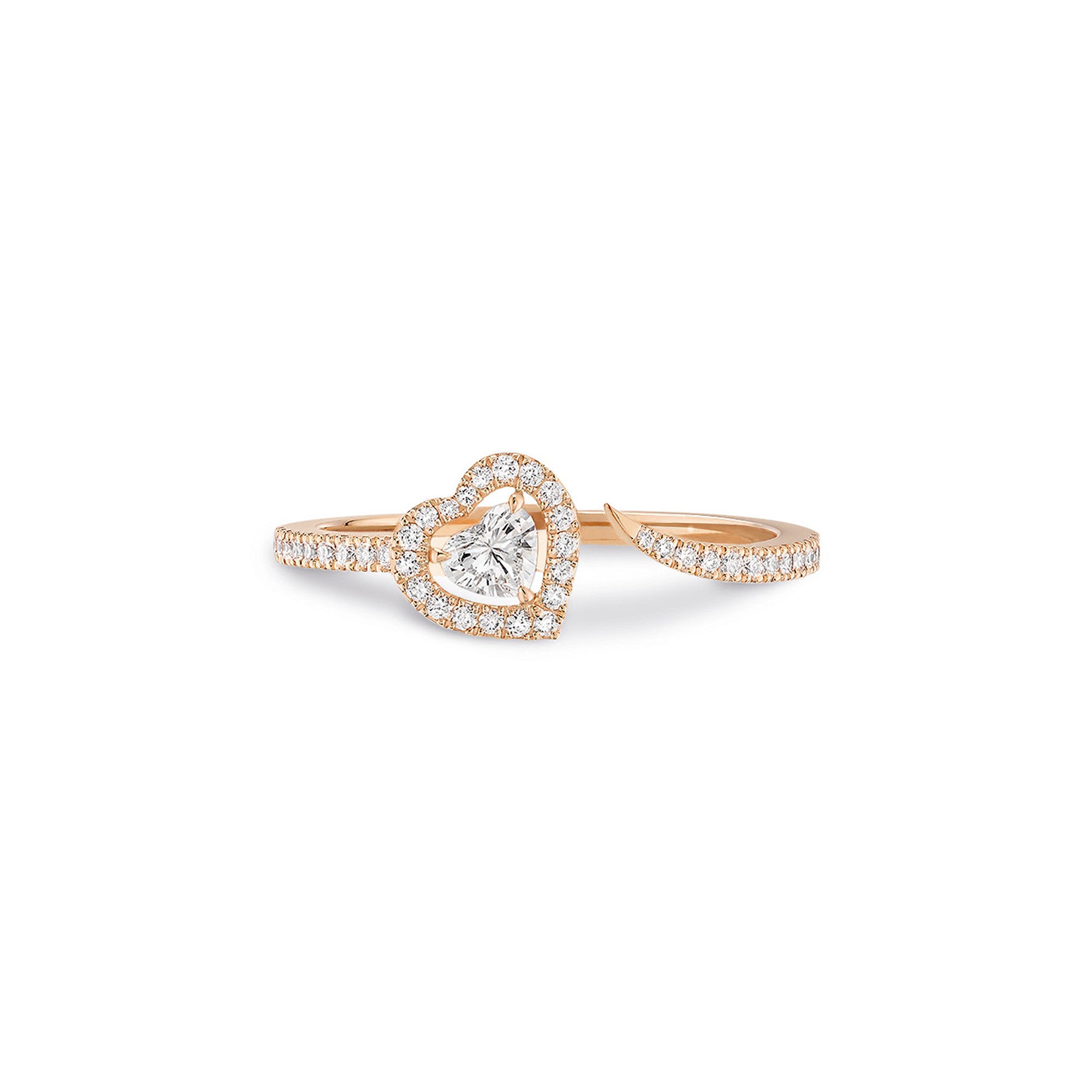 Messika Joy Coeur Ring (11438-PG) aus Roségold mit Diamant
