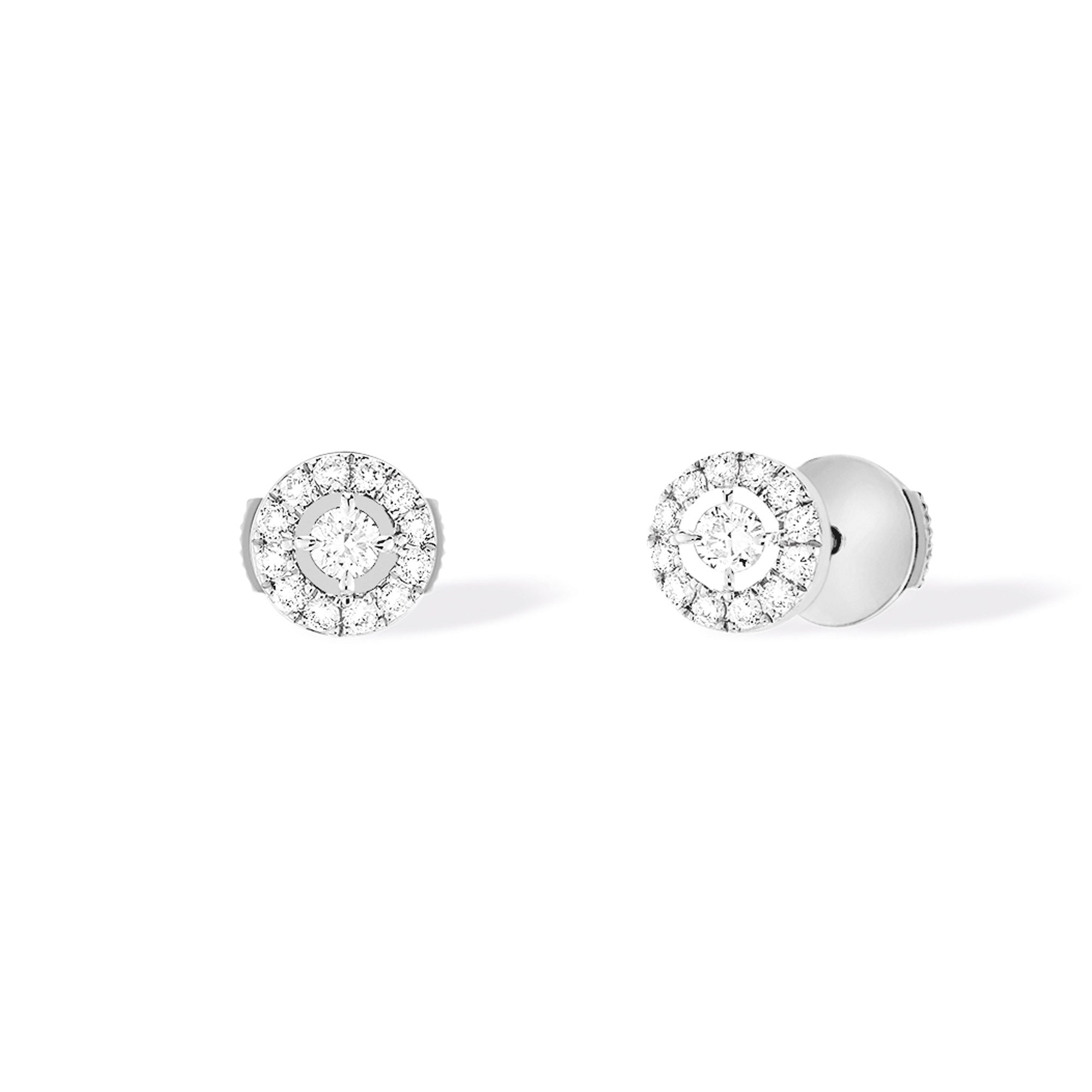 Messika Joy Diamant Ohrstecker (06954-WG) aus Tricolor-Gold mit Diamant