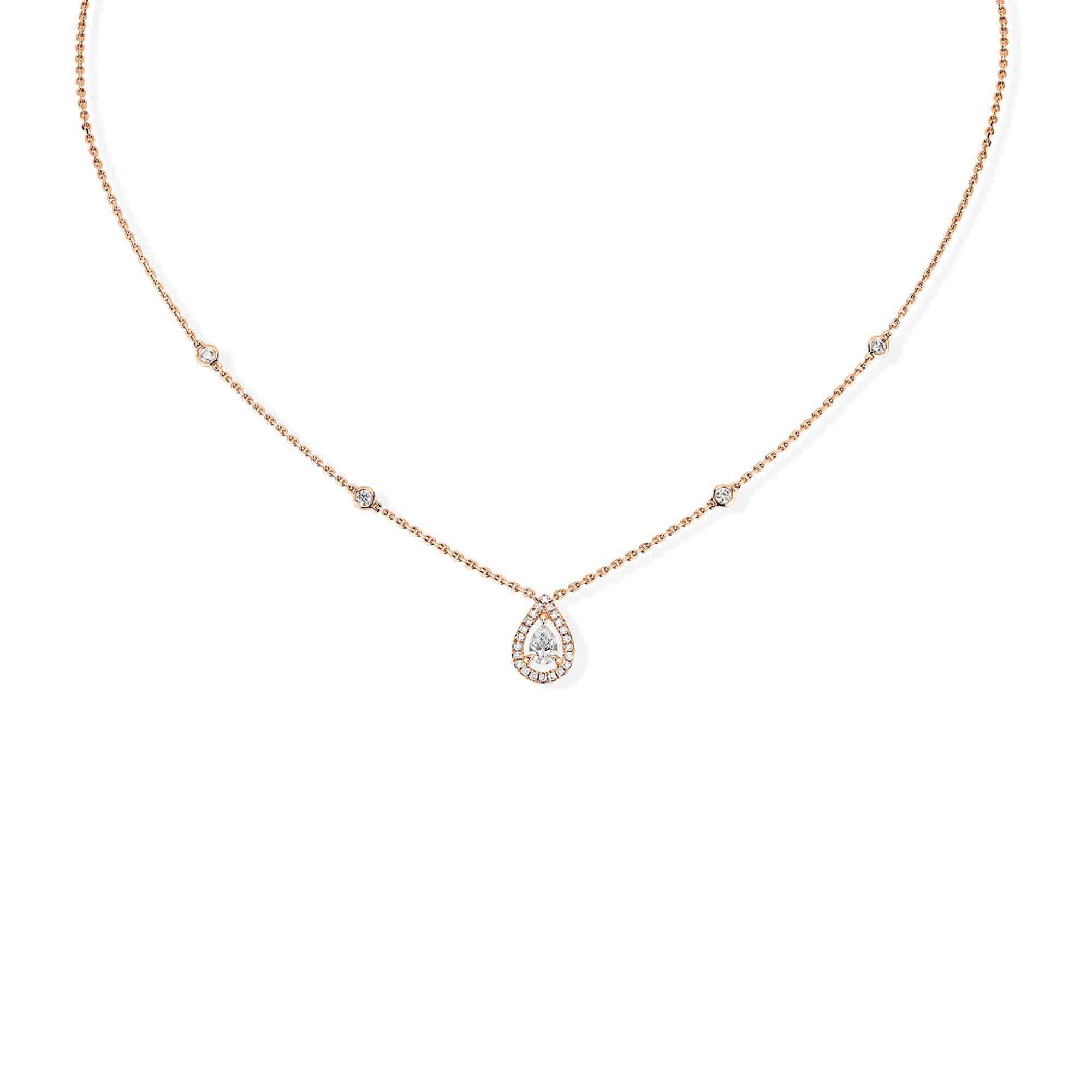 Messika Joy Diamant Poire Collier (05224-PG) aus Roségold mit Diamant
