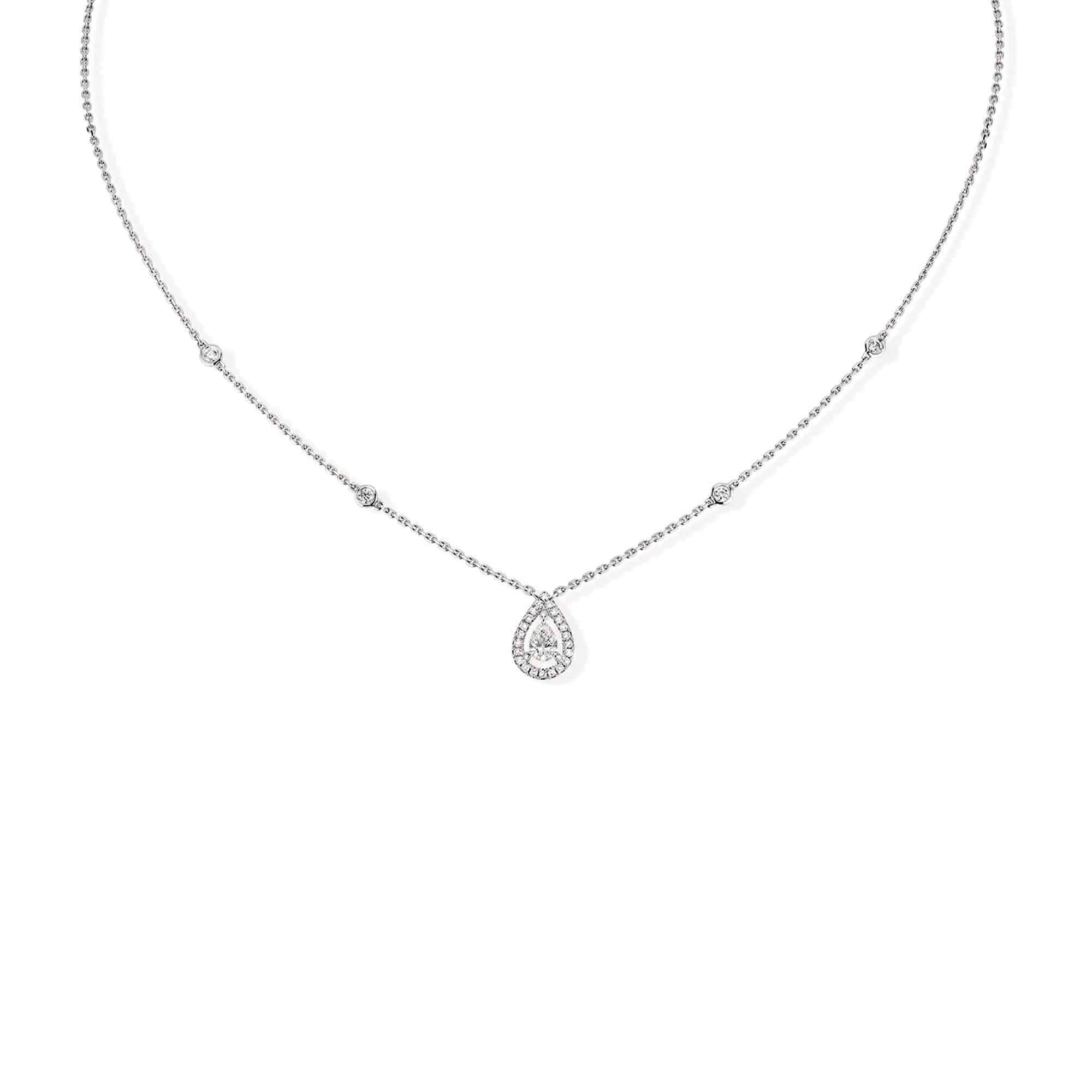 Messika Joy Diamant Poire Collier (05224-WG) aus Weißgold mit Diamant