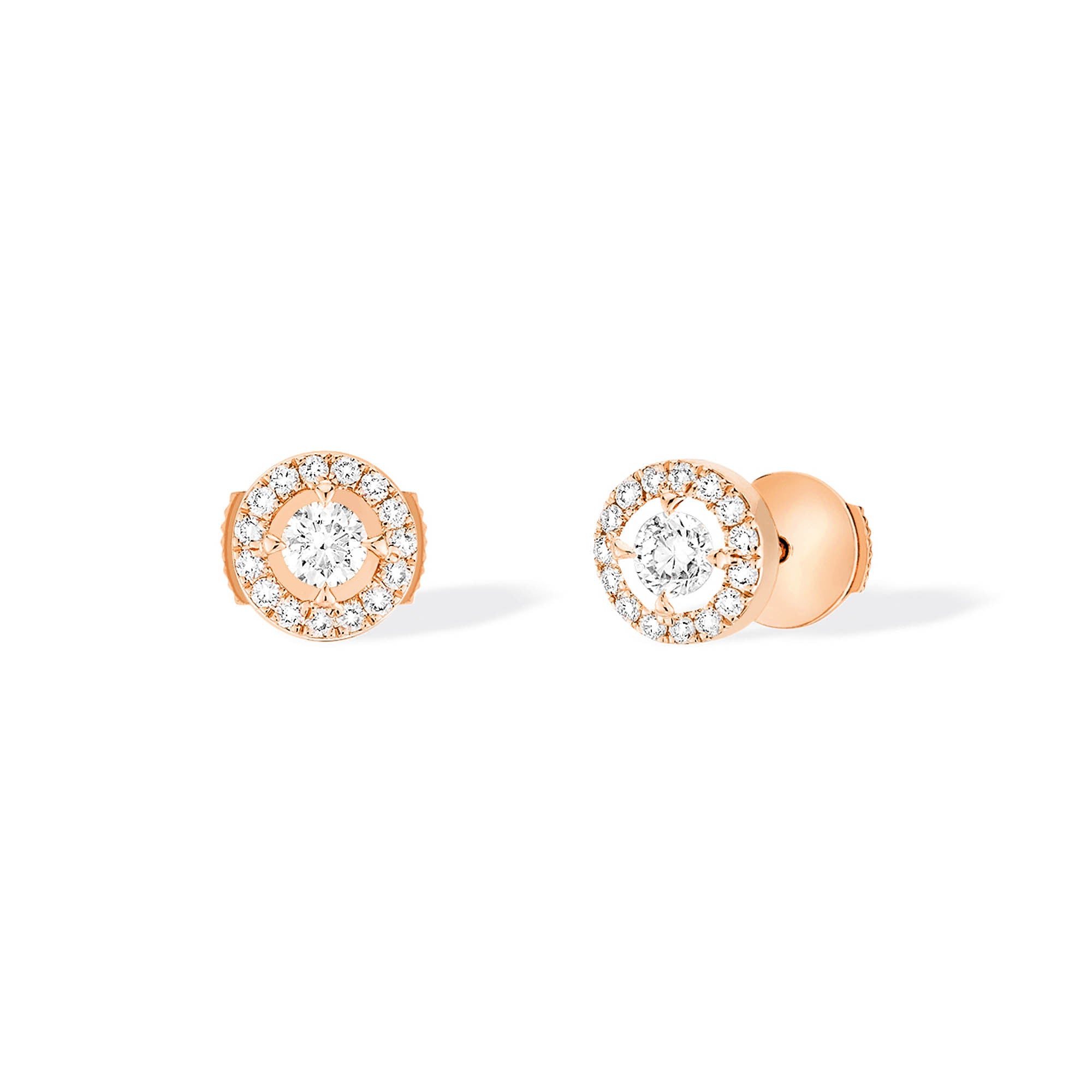 Messika Joy Diamants Ronds X2 Ohrringe (06991-PG) aus Roségold mit Diamant