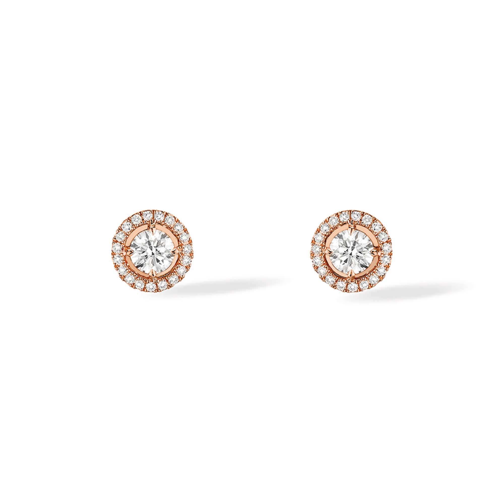 Messika Joy Round Diamonds Ohrringe (04445-PG) aus Roségold mit Diamant
