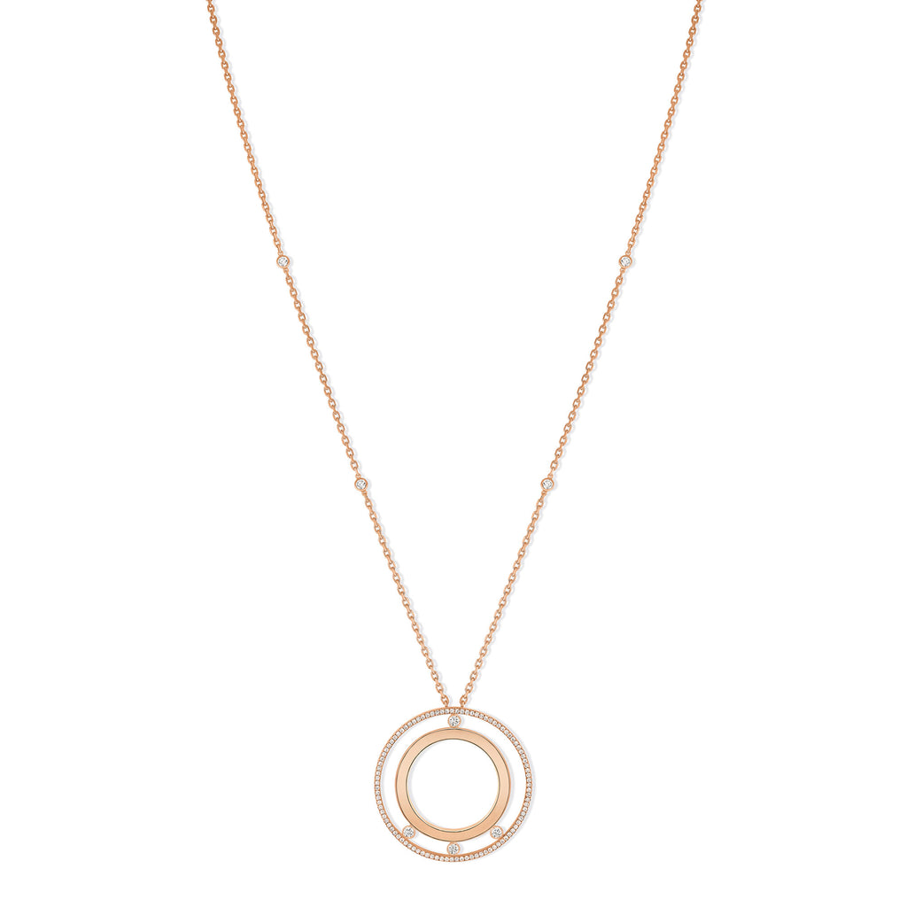 Messika Lange Move Romane Halskette (11169-PG) aus Roségold mit Diamant