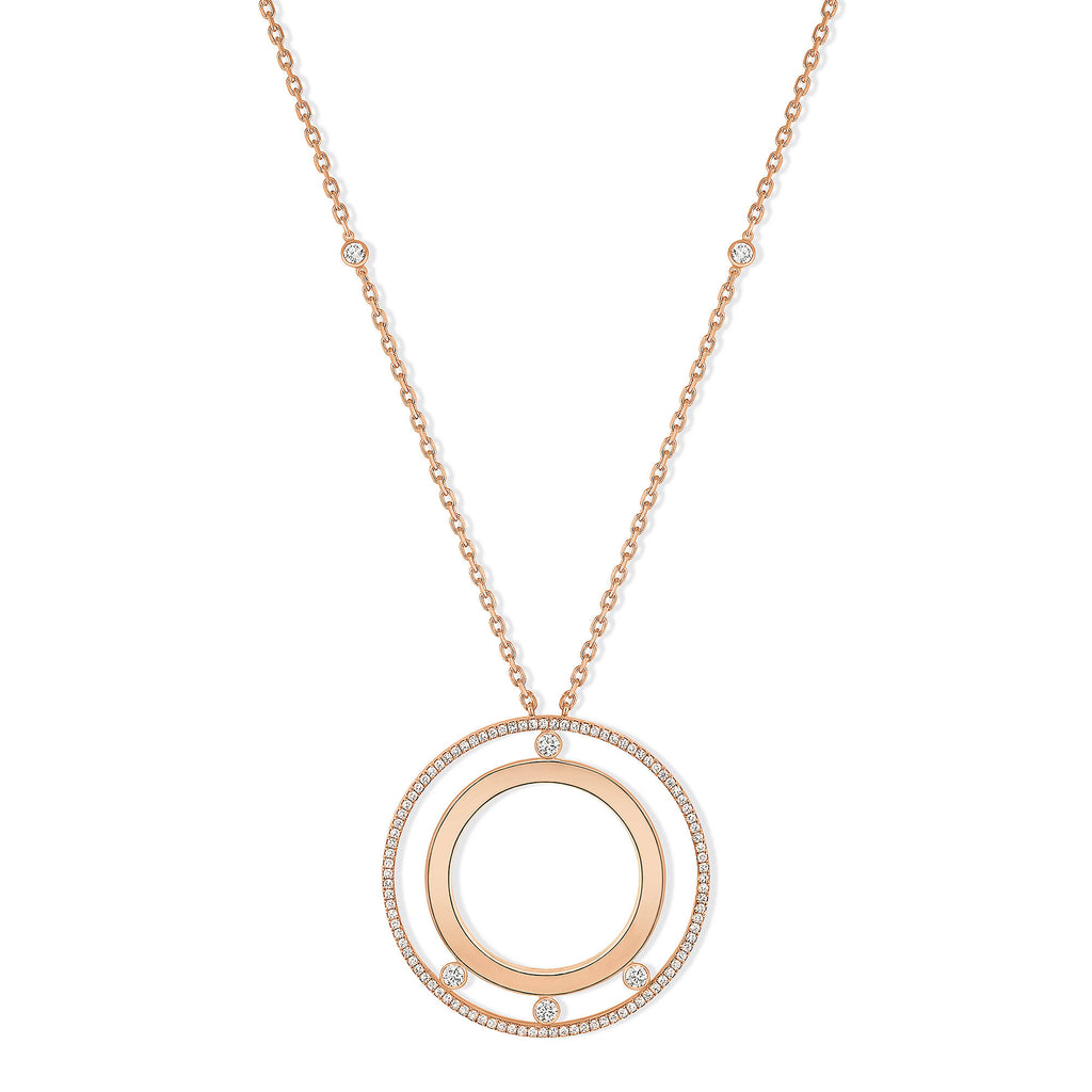 Messika Lange Move Romane Halskette (11169-PG) aus Roségold mit Diamant