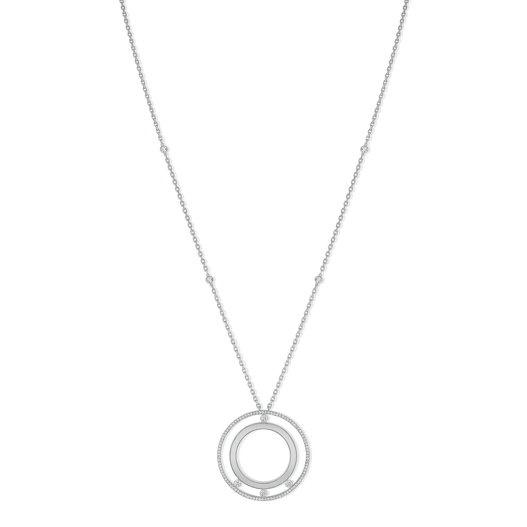 Messika Lange Move Romane Halskette (11169-WG) aus Weißgold mit Diamant