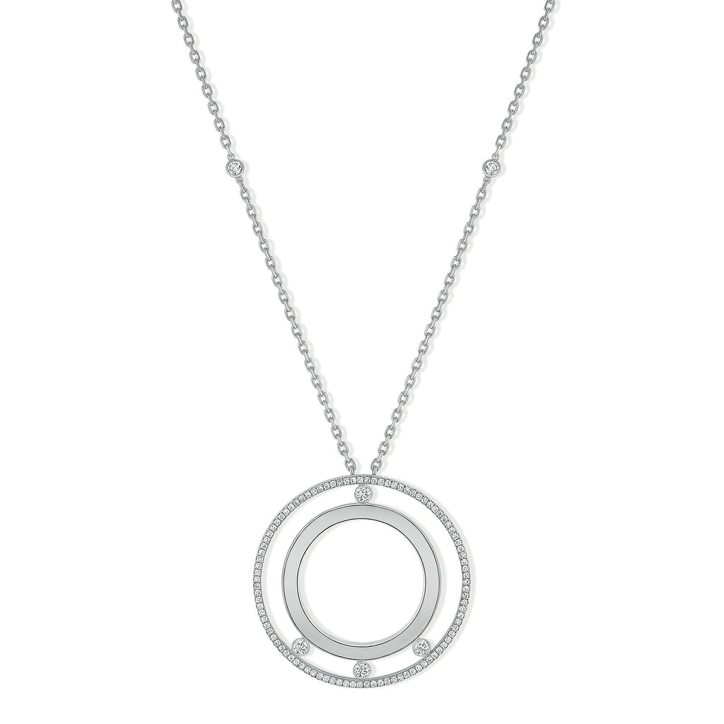 Messika Lange Move Romane Halskette (11169-WG) aus Weißgold mit Diamant