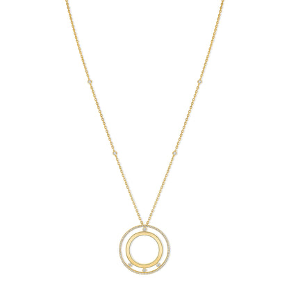 Messika Lange Move Romane Halskette (11169-YG) aus Gelbgold mit Diamant