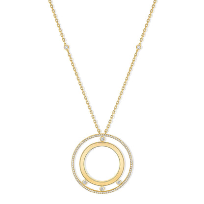 Messika Lange Move Romane Halskette (11169-YG) aus Gelbgold mit Diamant