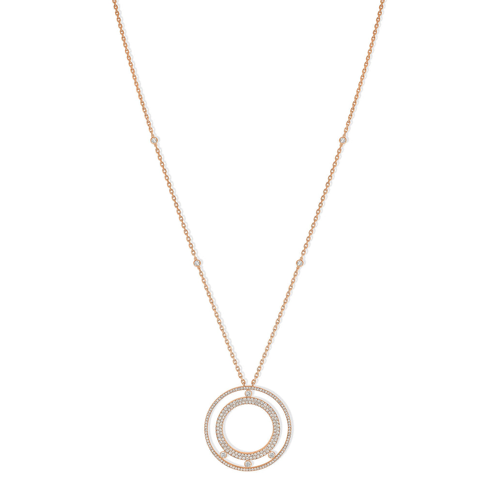Messika Lange Move Romane Halskette (11317-PG) aus Roségold mit Diamant