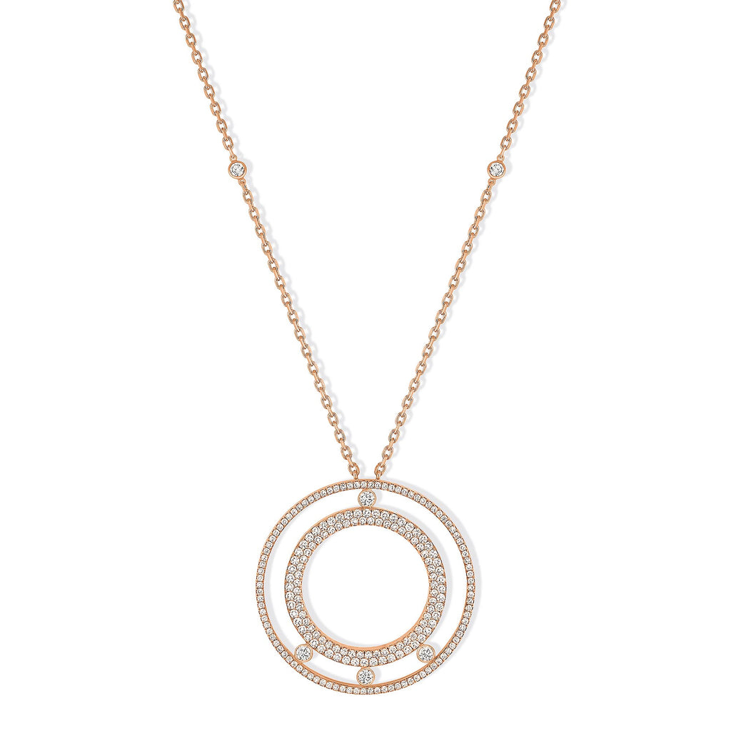 Messika Lange Move Romane Halskette (11317-PG) aus Roségold mit Diamant