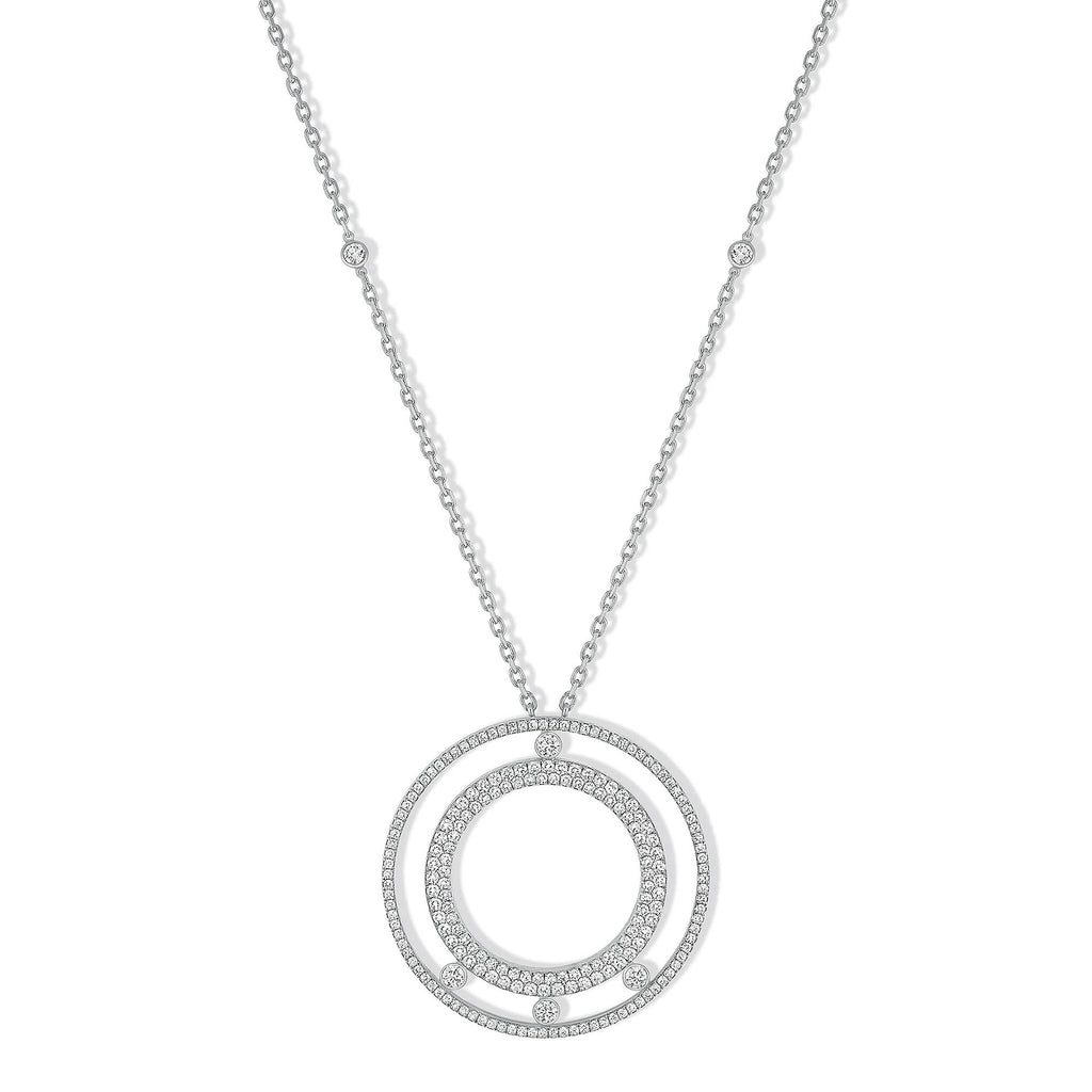 Messika Lange Move Romane Halskette (11317-WG) aus Weißgold mit Diamant