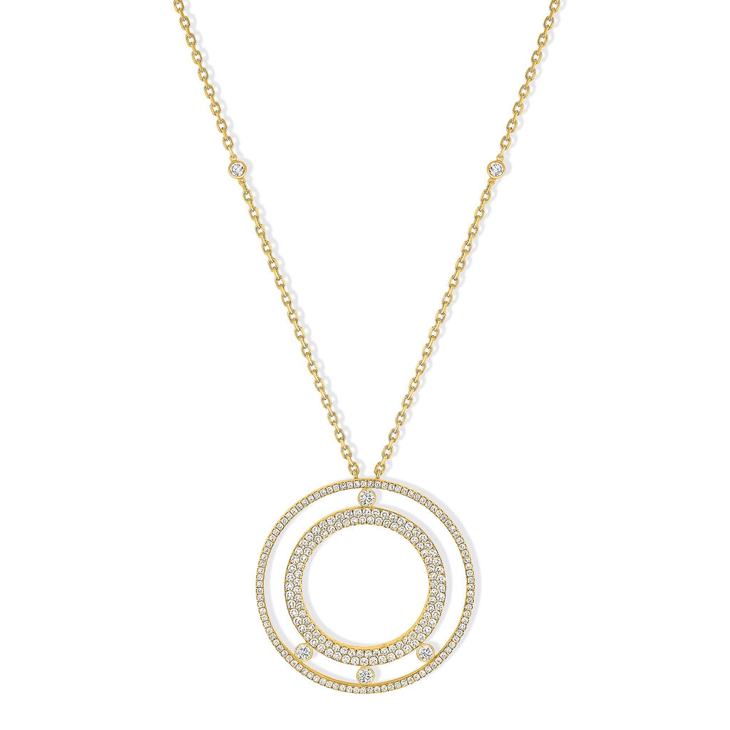 Messika Lange Move Romane Halskette (11317-YG) aus Gelbgold mit Diamant