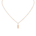 Messika Lange Move Uno Halskette (10111-PG) aus Roségold mit Diamant