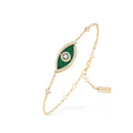Messika Lucky Eye Armband Malachit (12888-YG) aus Gelbgold mit Diamant und Malachit