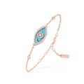 Messika Lucky Eye Armband Türkis (12953-PG) aus Roségold mit Diamant und Türkis