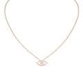 Messika Lucky Eye Halskette (07524-PG) aus Roségold mit Diamant