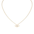 Messika Lucky Eye Halskette (07524-YG) aus Gelbgold mit Diamant
