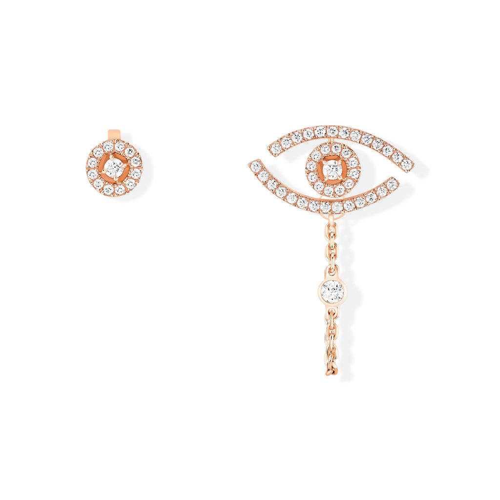 Messika Lucky Eye Ohrringe (11349-PG) aus Roségold mit Diamant