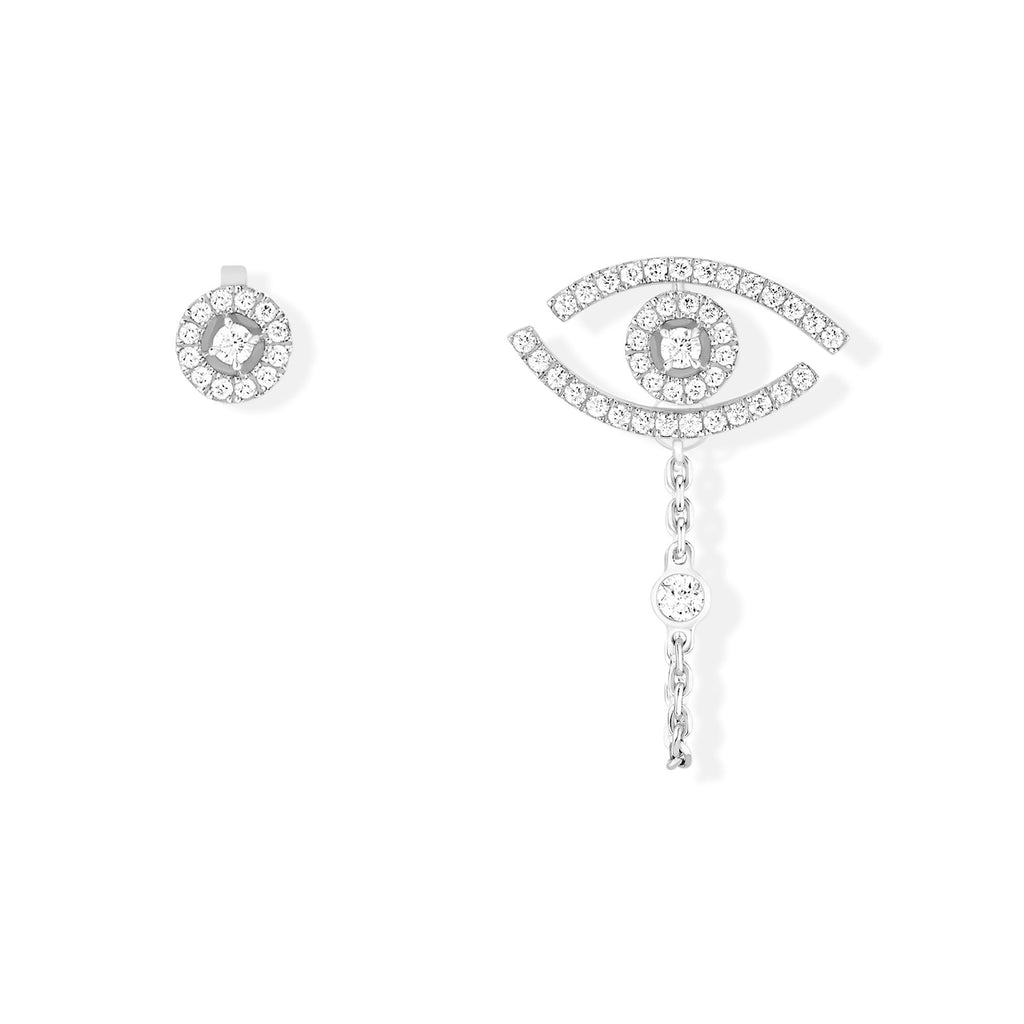 Messika Lucky Eye Ohrringe (11349-WG) aus Weißgold mit Diamant