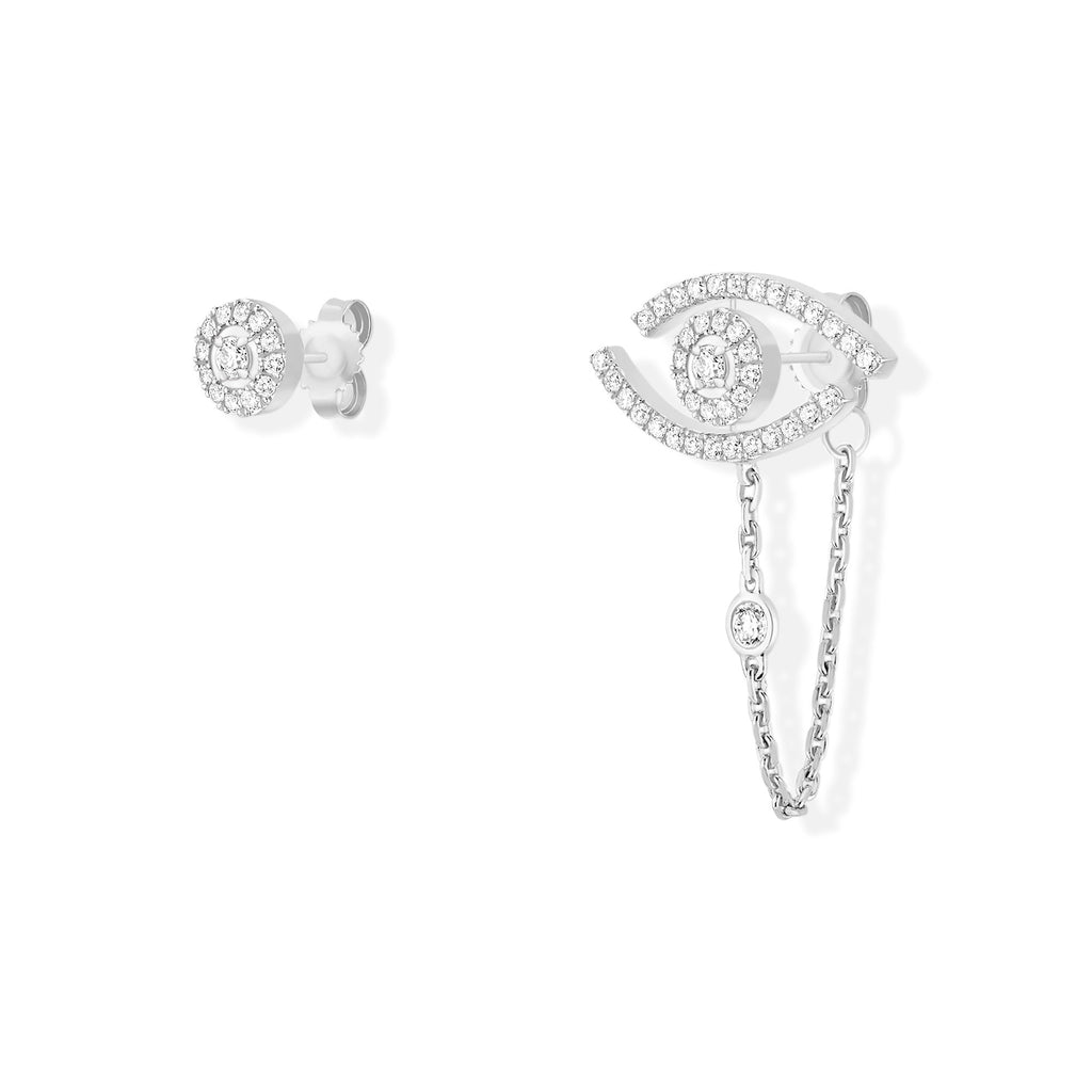 Messika Lucky Eye Ohrringe (11349-WG) aus Weißgold mit Diamant