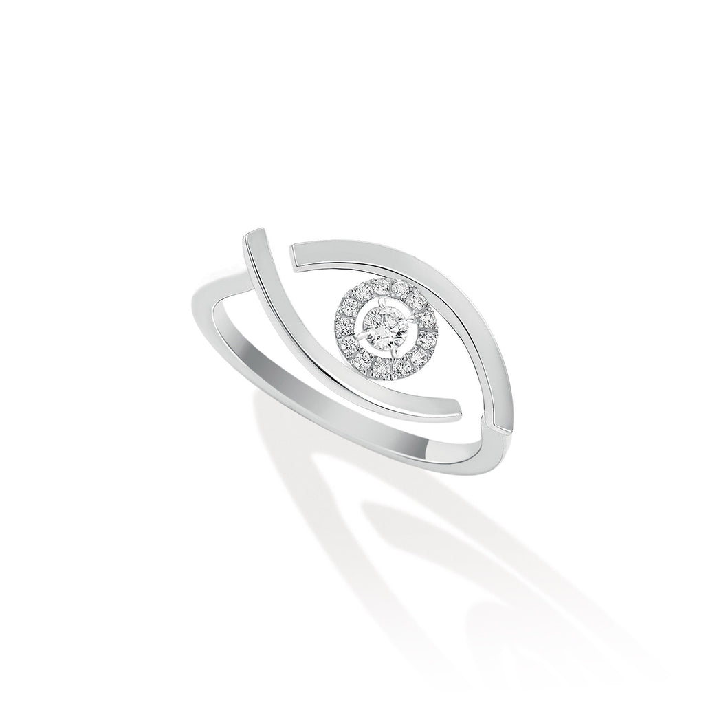 Messika Lucky Eye Ring (10036-WG) aus Weißgold mit Diamant