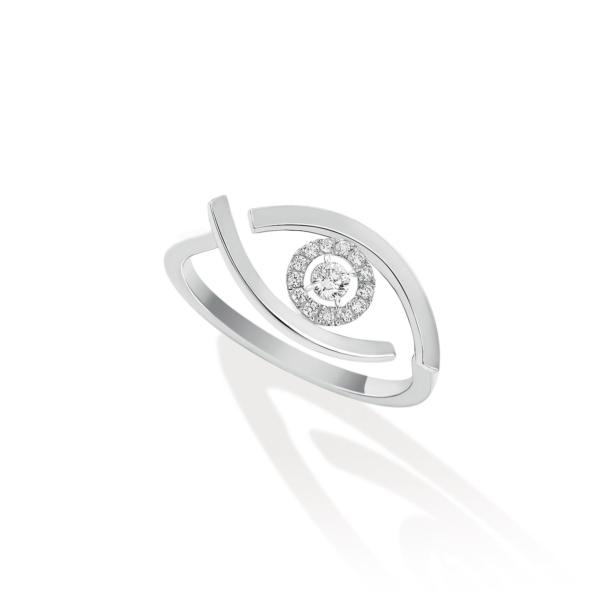 Messika Lucky Eye Ring (10036-WG) aus Weißgold mit Diamant