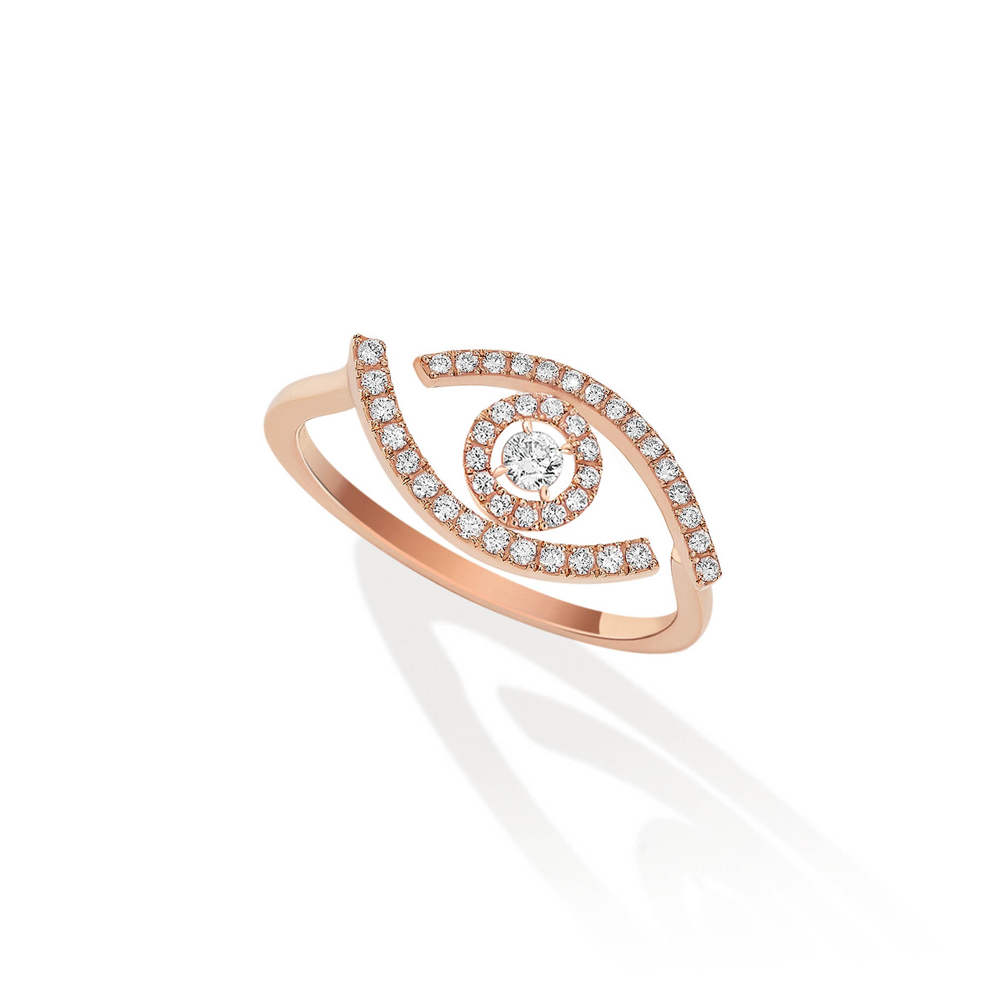 Messika Lucky Eye Ring (10037-PG) aus Roségold mit Diamant