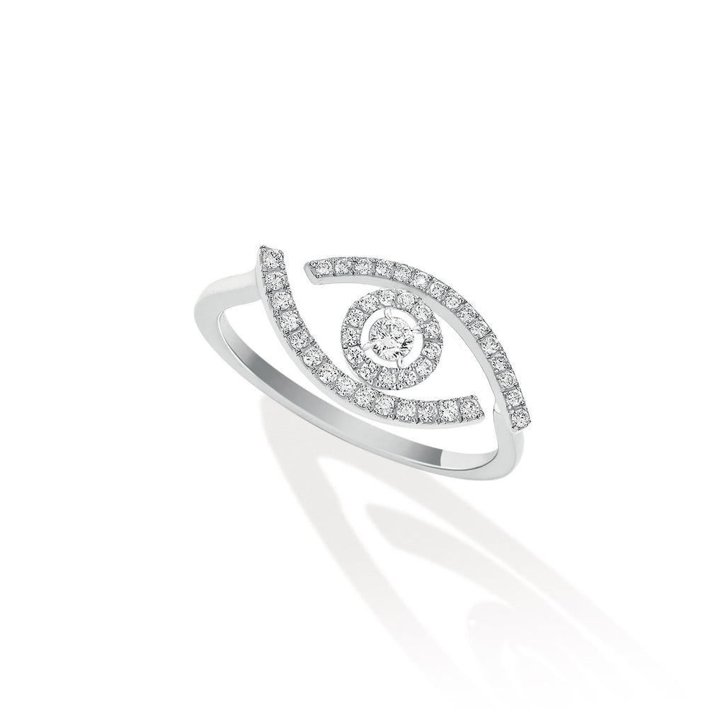 Messika Lucky Eye Ring (10037-WG) aus Weißgold mit Diamant