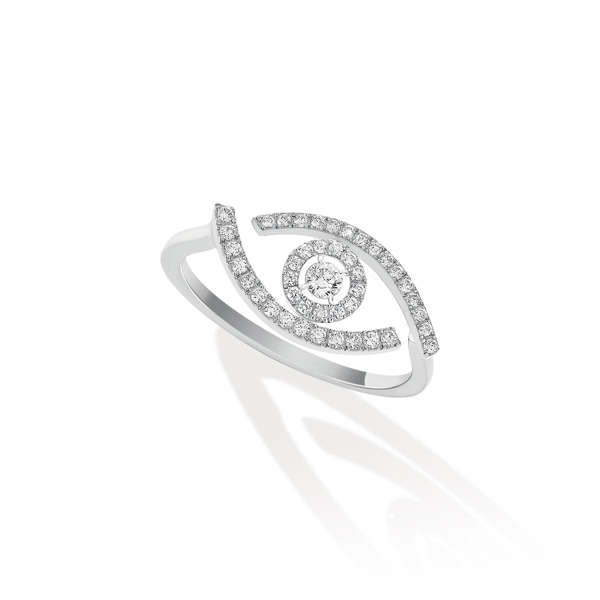 Messika Lucky Eye Ring (10037-WG) aus Weißgold mit Diamant