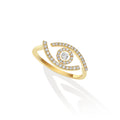 Messika Lucky Eye Ring (10037-YG) aus Gelbgold mit Diamant
