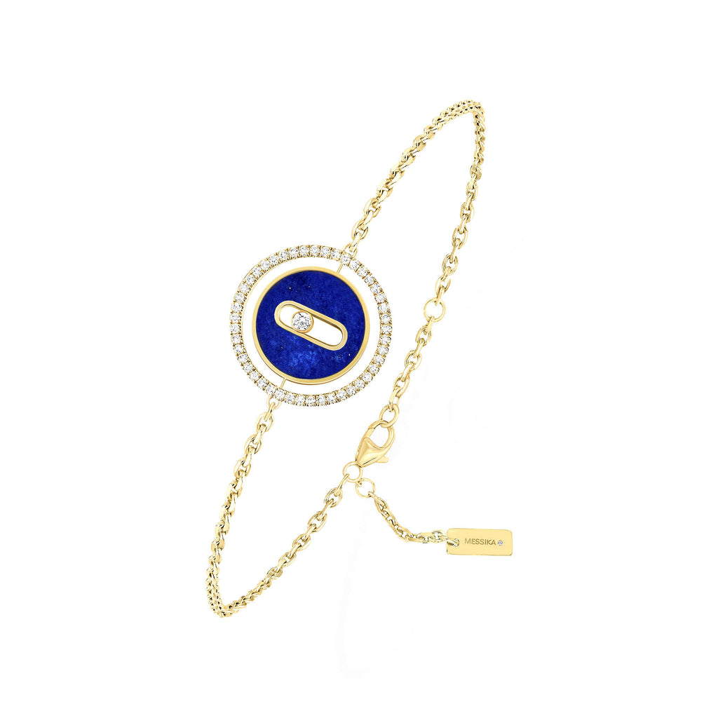 Messika Lucky Move Armband KM Lapislazuli (11979-YG) aus Gelbgold mit Diamant und Lapislazuli