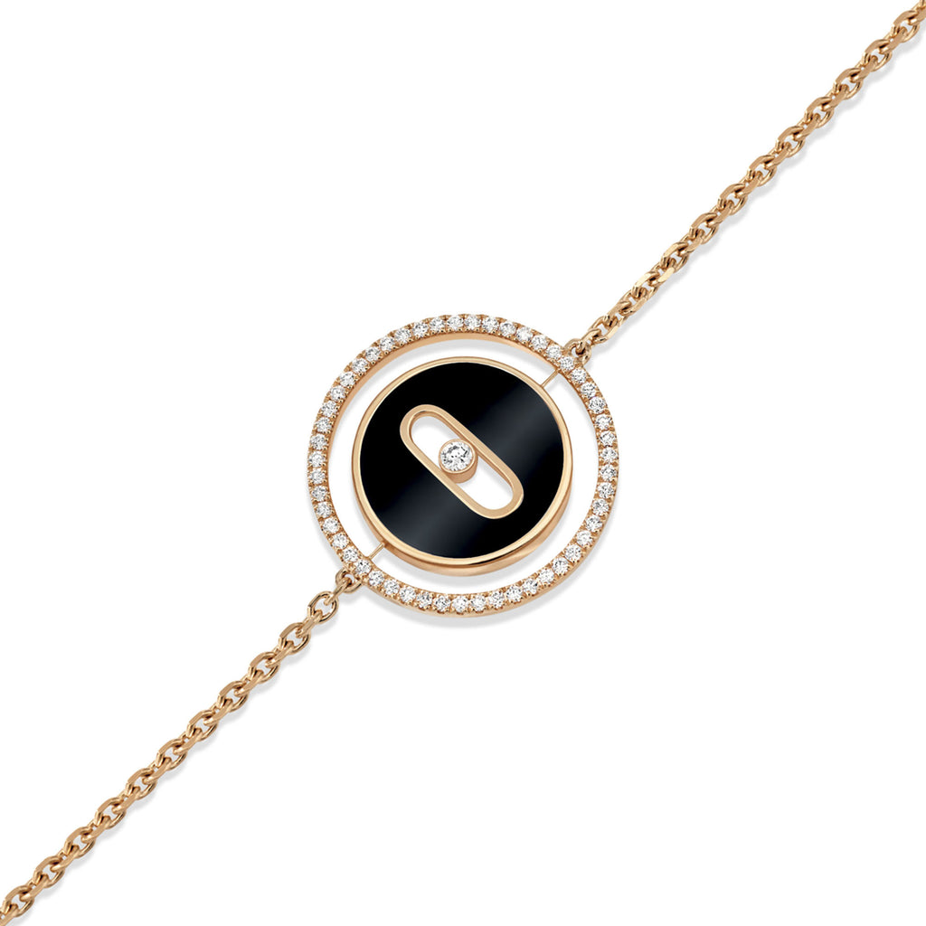 Messika Lucky Move Armband KM Onyx (12318-PG) aus Roségold mit Diamant und Onyx